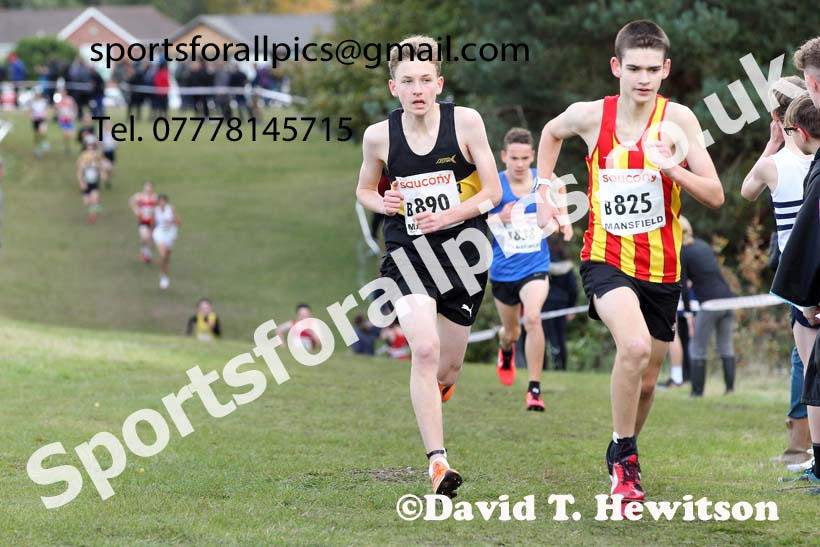 Boys under-15s 2021 National Cross Country Relays, Berry Hill Park, Mansfield. Photo: David T. Hewitson/Sports for All Pics